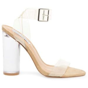 Steve Madden Clearer Clear sandal pump